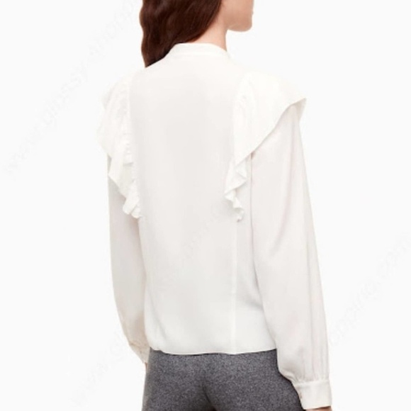 Wilfred White Panthere Ruffled Blouse XS - Picture 11 of 12